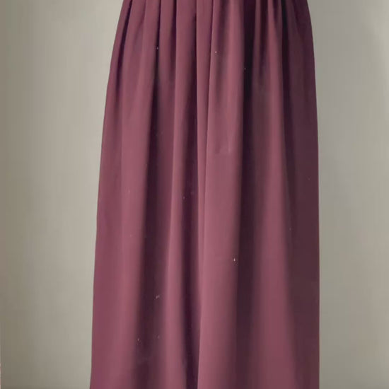 BURNT UMBER BROWN | FLOWY A-LINE