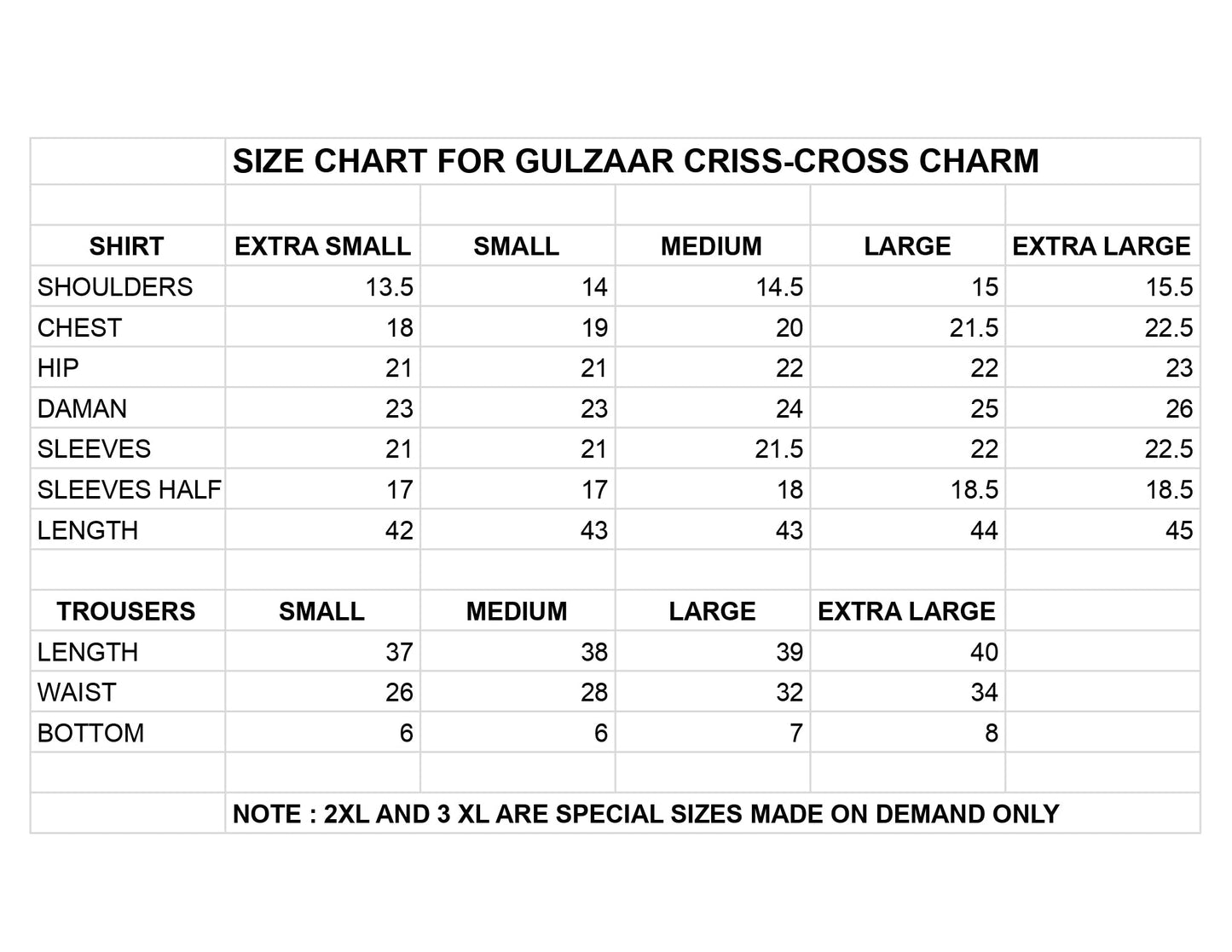 GULZAAR-CRISS CROSS CHARM
