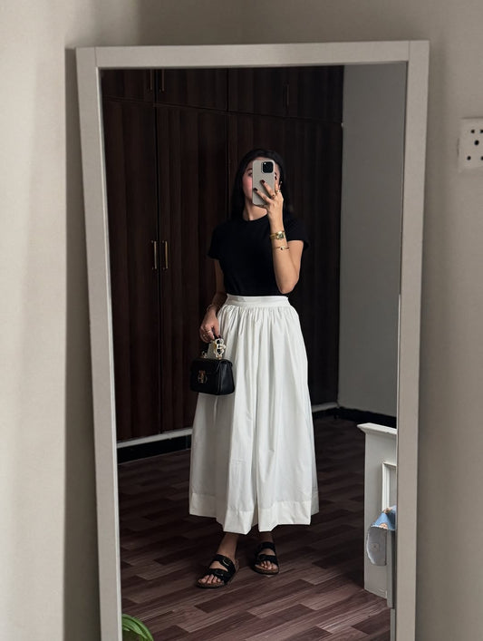 SNOW WHITE | FLOWY A-LINE