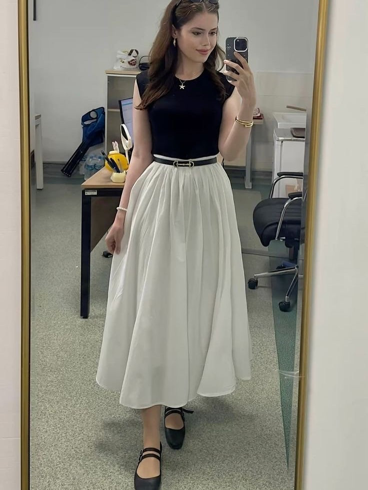 SNOW WHITE | FLOWY A-LINE